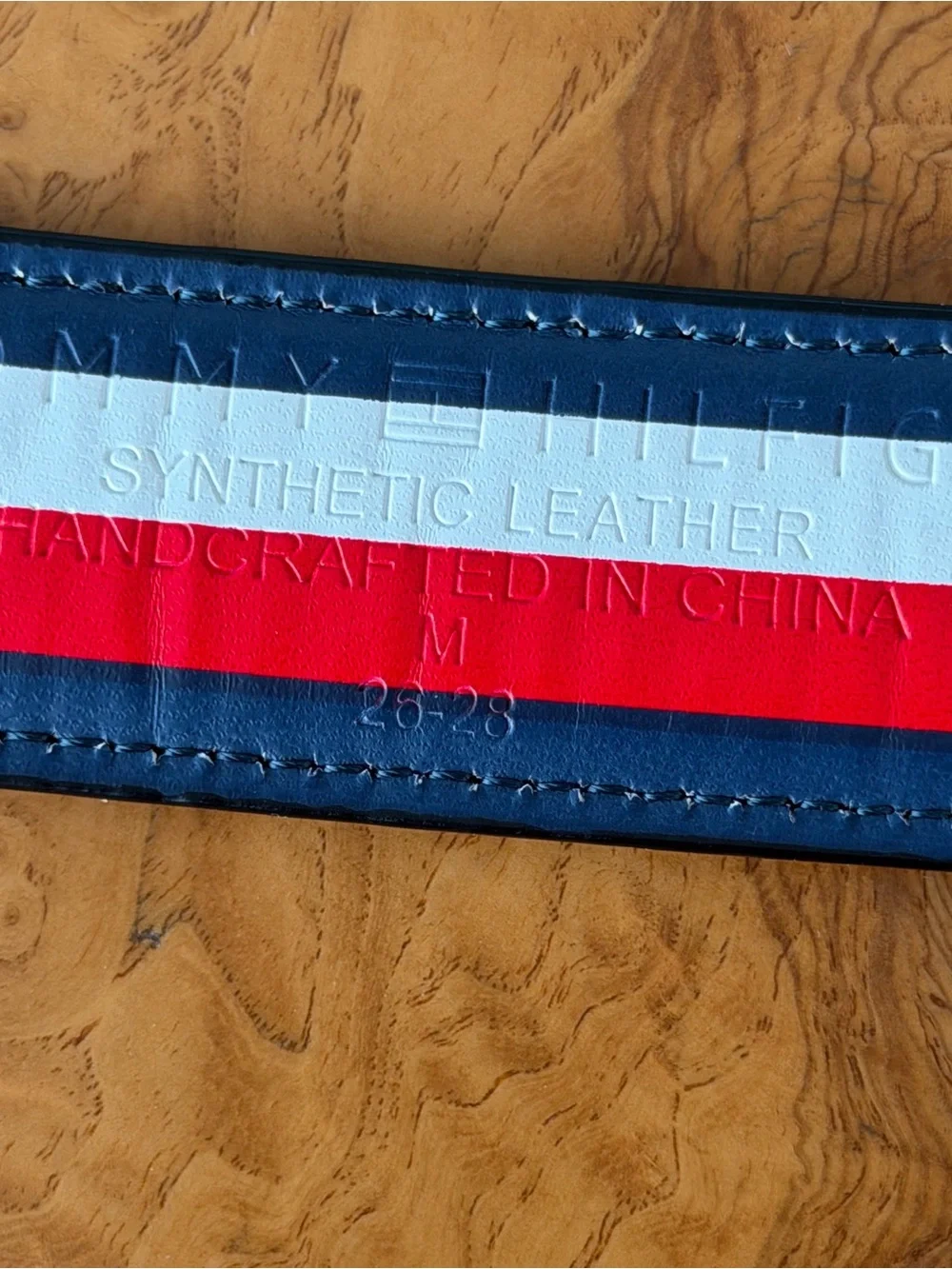 Tommy Hilfiger Flag Belt Boys Size M 26-28 Black